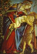 Sandro Botticelli Madonna and Child and the young St. John the Baptist oil painting